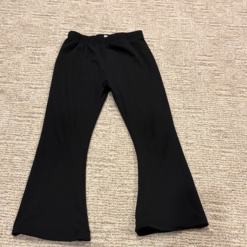 Kids Black Flared leggings